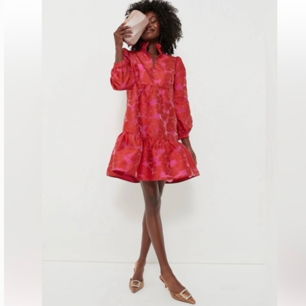 NWT Tuckernuck. Red Fil Coupe Palmerston Dress - Medium